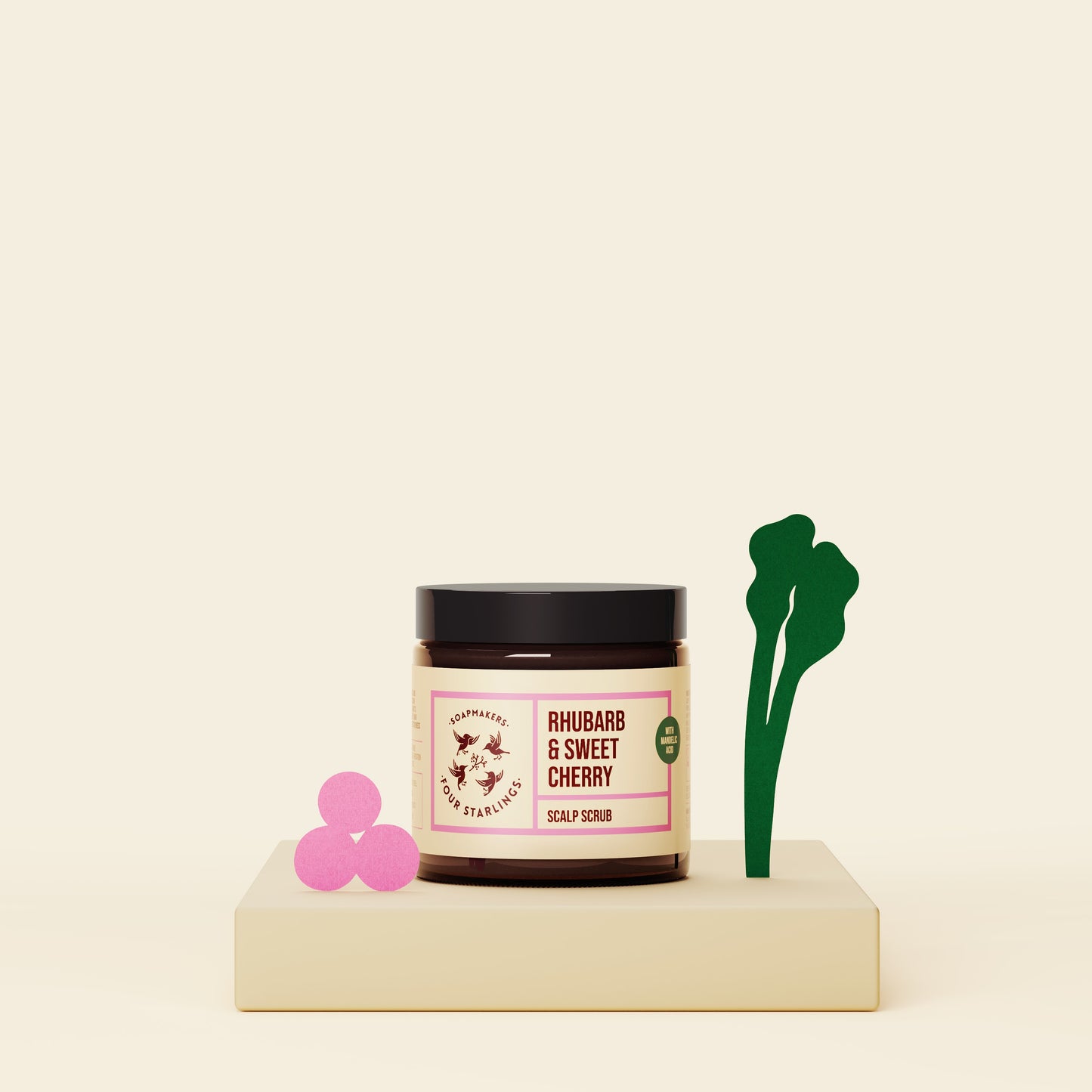 【4Starlings】ルバーブ＆チェリー スカルプスクラブ 120ml