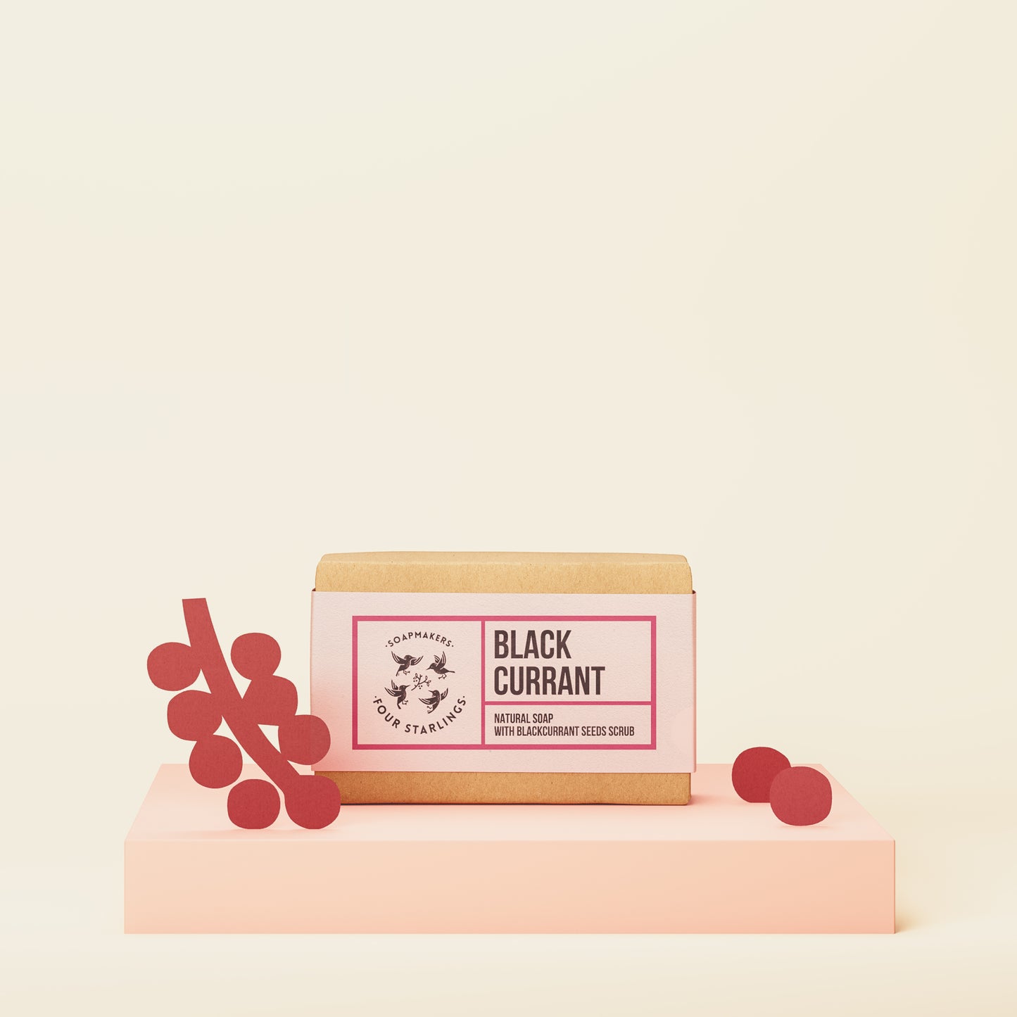 [4Starlings] Natural Soap Blackcurrant