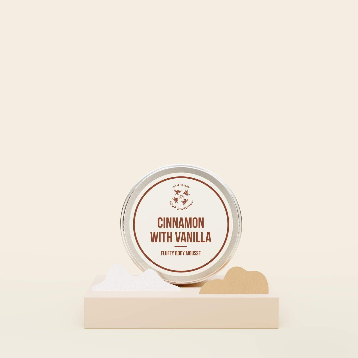 【4Starlings】シナモン＆バニラ フラッフィーボディムース 150ml