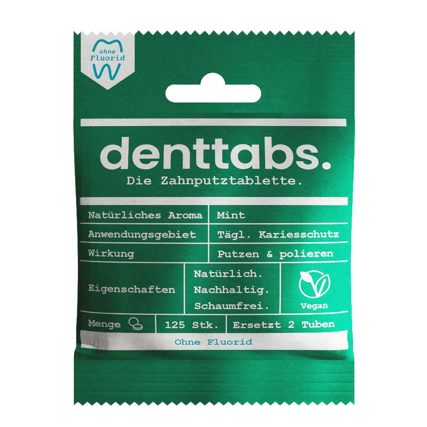Denttabs. Toothpaste Tablets, Mint