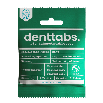 Denttabs. Toothpaste Tablets, Mint