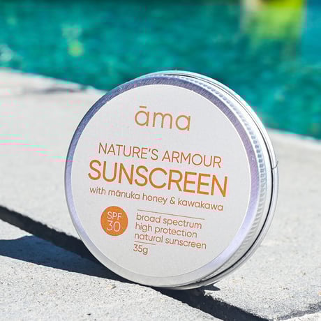 [ama] Nature's Armor Sunscreen, Natural Sunscreen with Manuka Honey