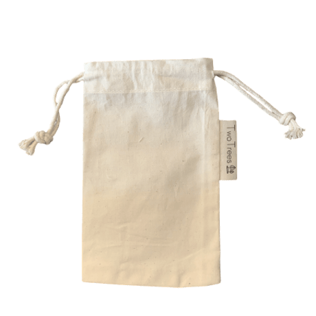 [TwoTrees] Organic Cotton Drawstring Bag Pouch