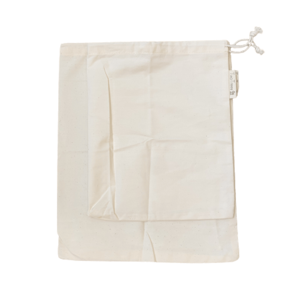 【TwoTrees】オーガニックコットン バルクフードバッグ 2枚パック