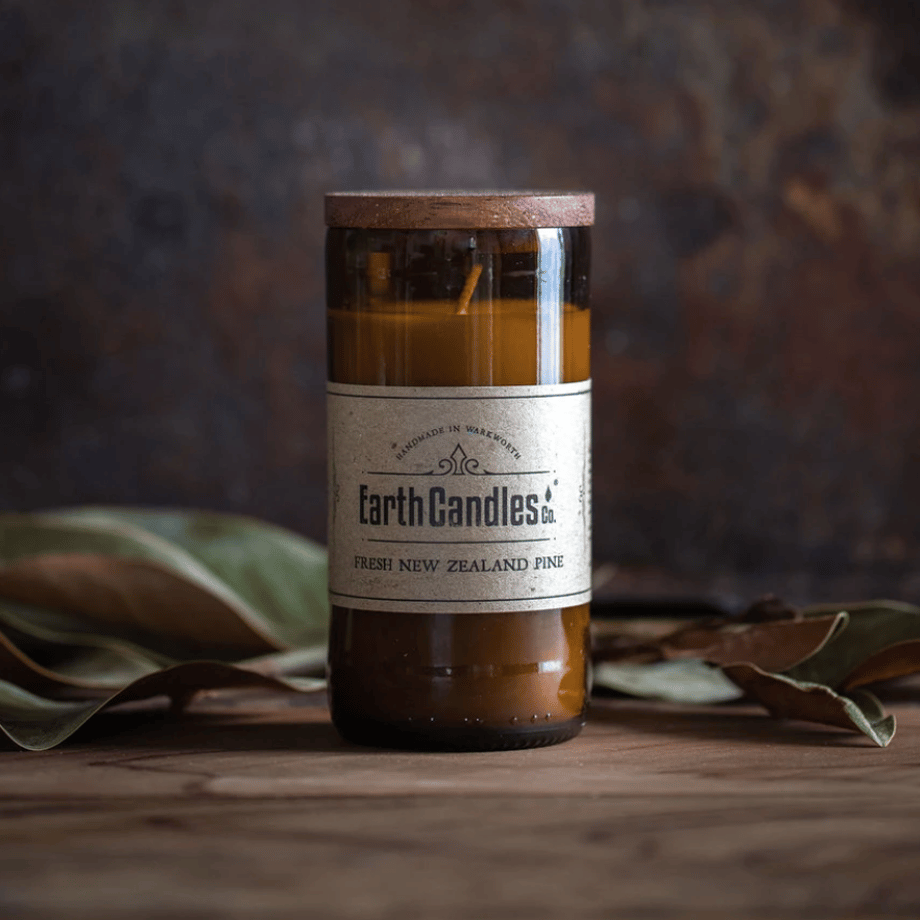 【Earth Candles Co.】ソイキャンドル アップサイクルボトル