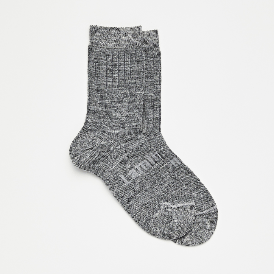 [Lamington] Merino wool plain crew socks