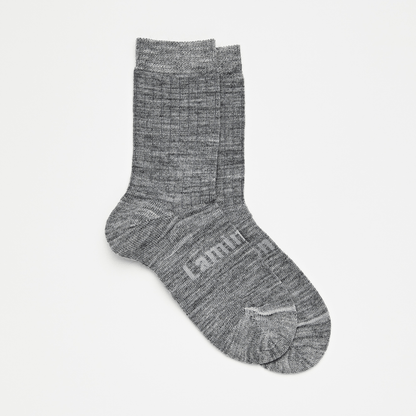 [Lamington] Merino wool plain crew socks