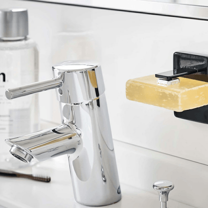 [Yamazaki] Suction Cup Soap Holder, Black