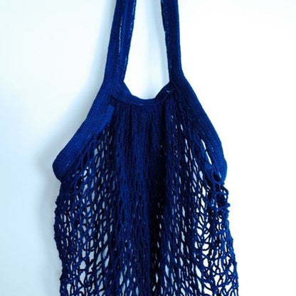 【武州中島紺屋】藍染 オーガニックコットン ネットエコバッグ