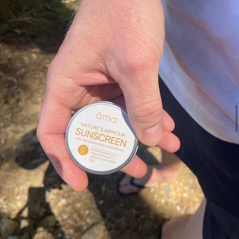 [ama] Nature's Armor Sunscreen, Natural Sunscreen with Manuka Honey