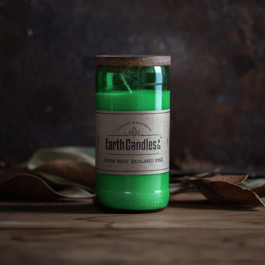 【Earth Candles Co.】ソイキャンドル アップサイクルボトル