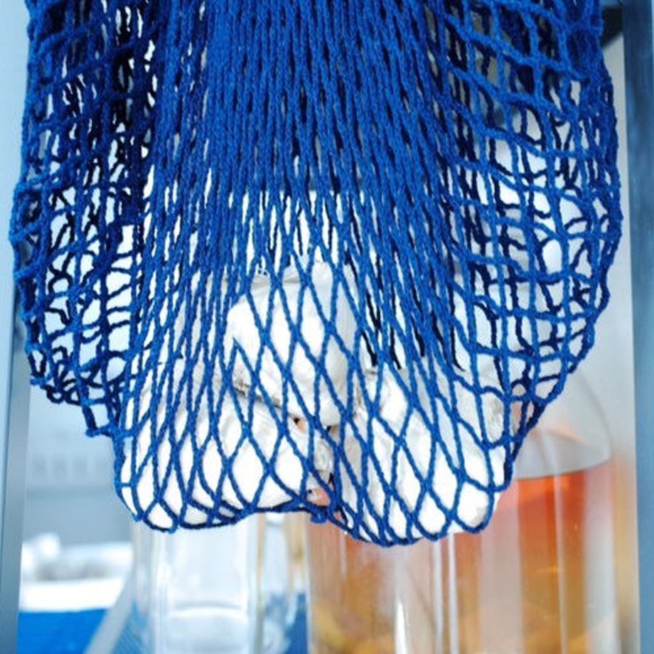 【武州中島紺屋】藍染 オーガニックコットン ネットエコバッグ